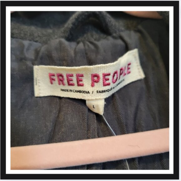 NWT {Free People} Wool Blend Coat - Picture 3 of 3